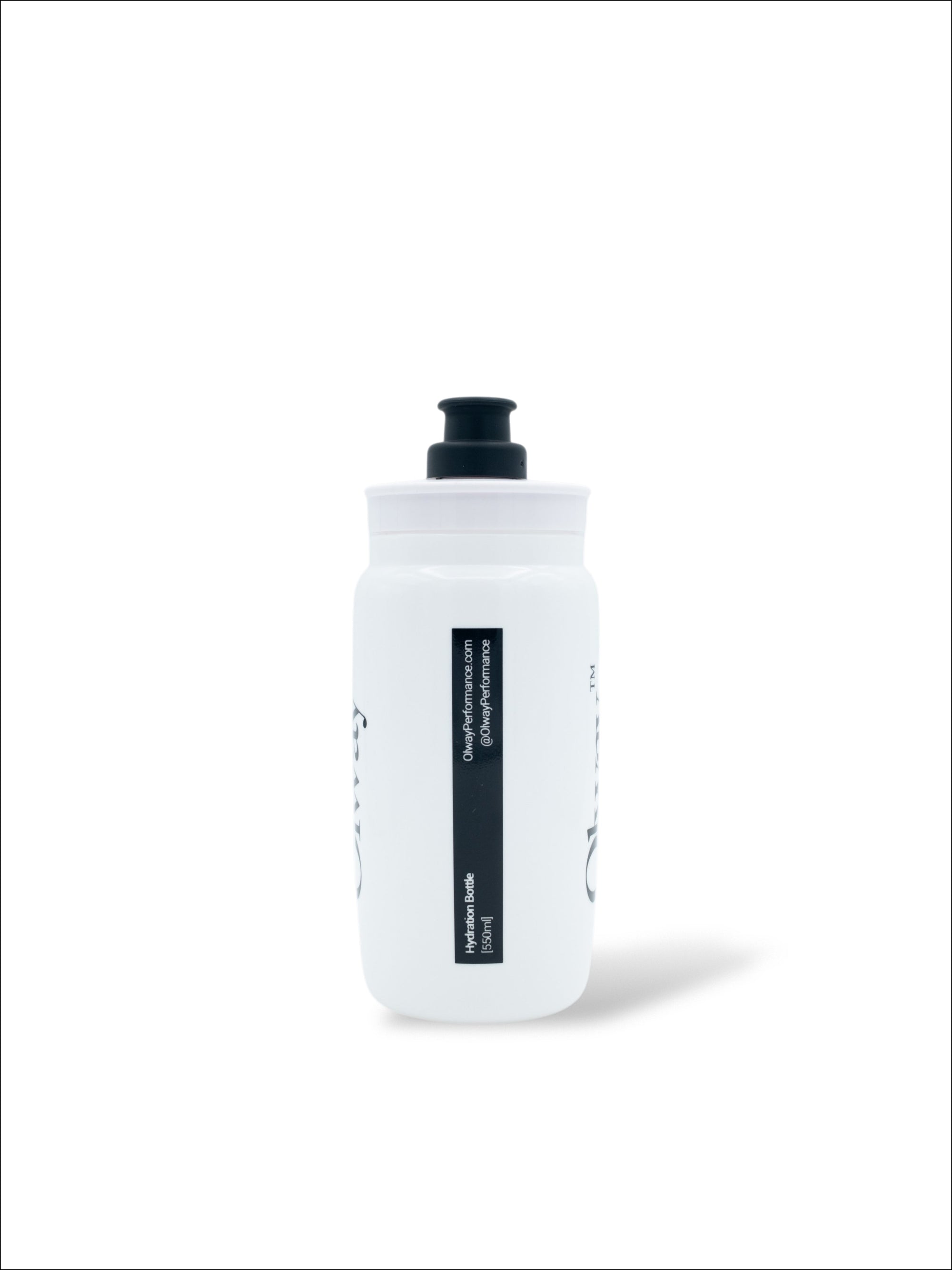 Olway Hydration Bottle 550ml, back label showing the size