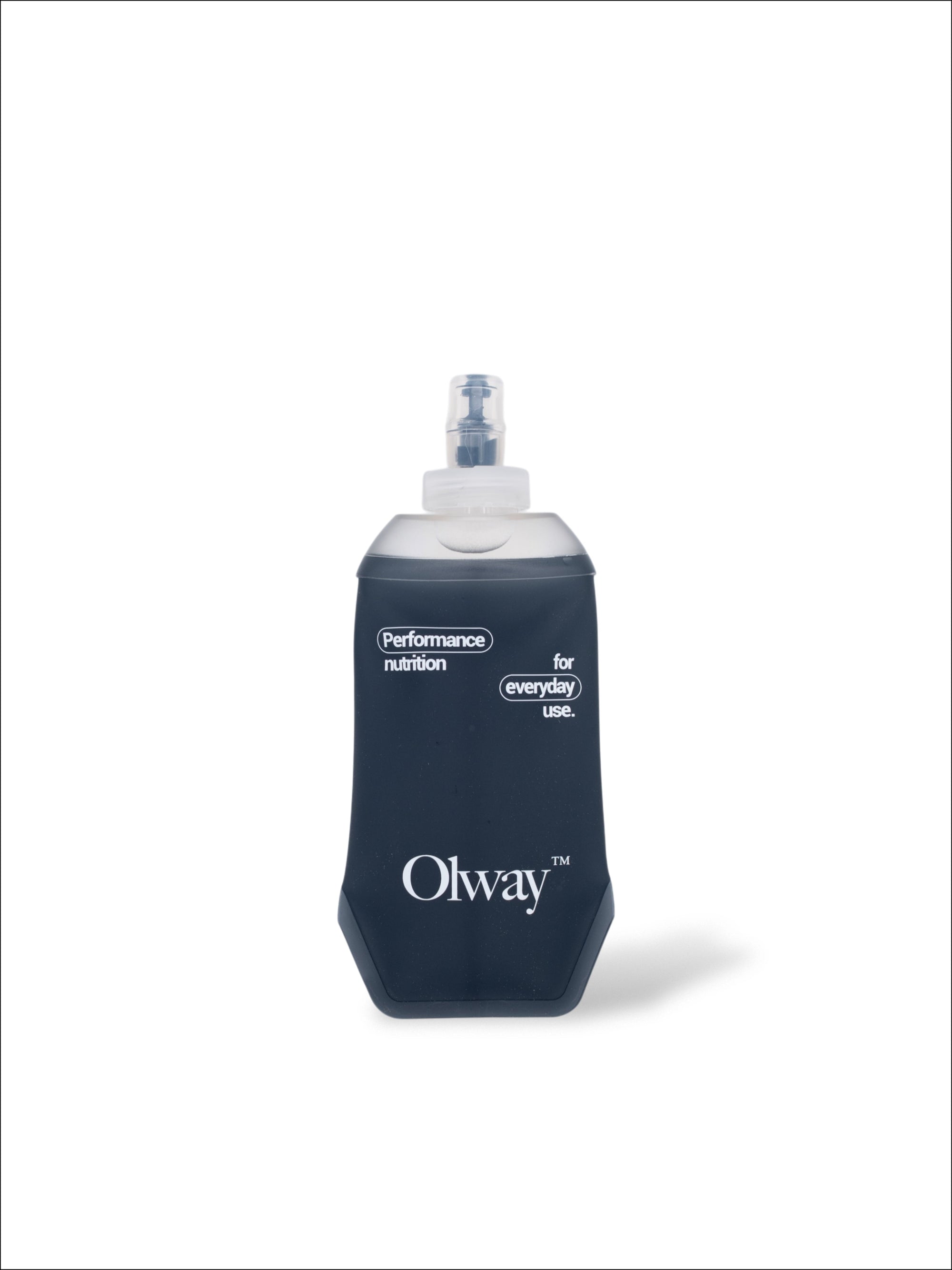 Olway Hydration Flask 250ml soft flask in navy, front view