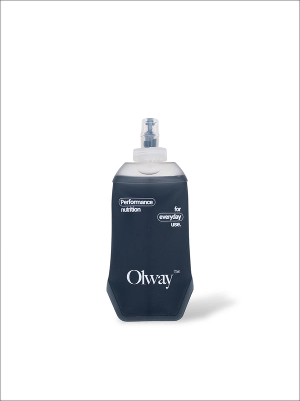 Olway Hydration Flask 250ml soft flask in navy, front view