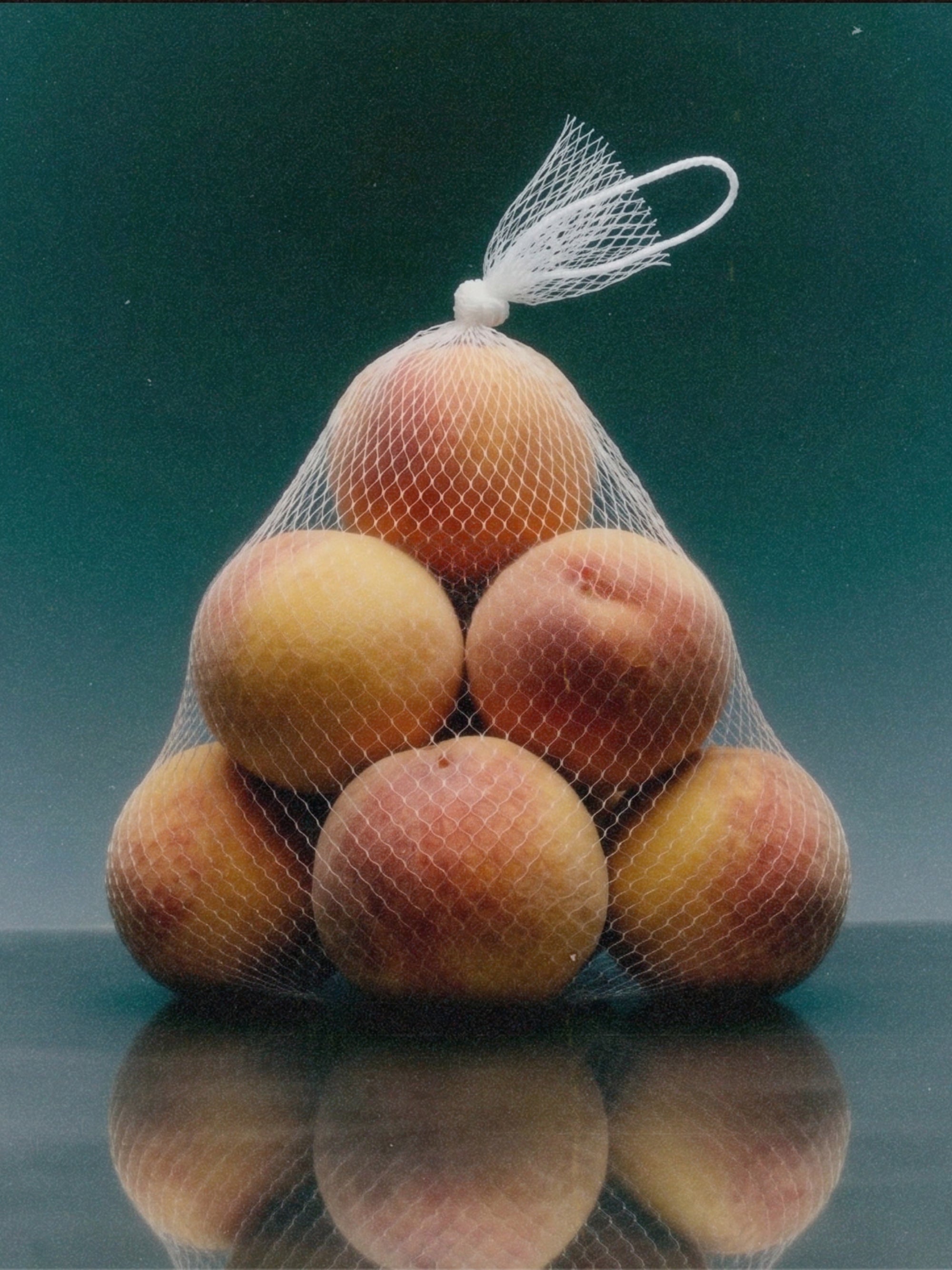 A net bag of peaches, the flavour behind Peach Salt