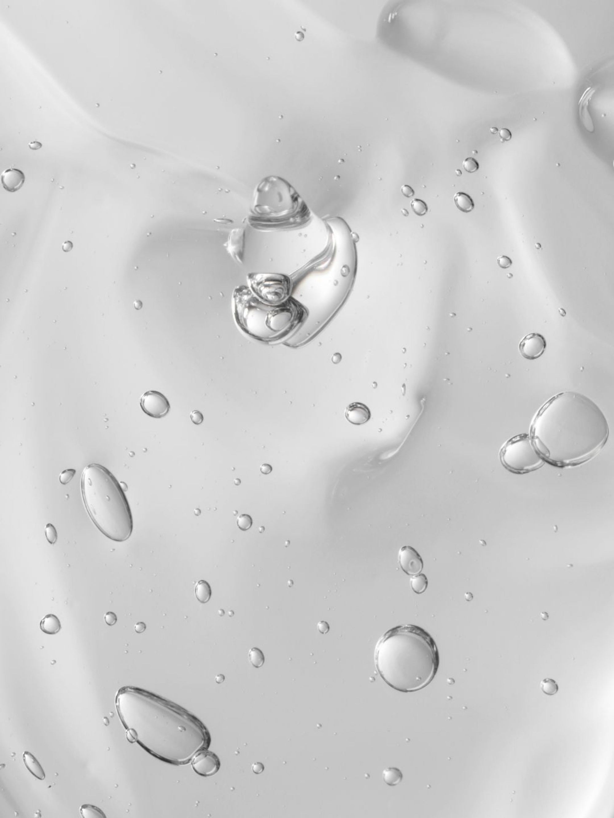 Close-up of mixed Olway gel with air bubbles